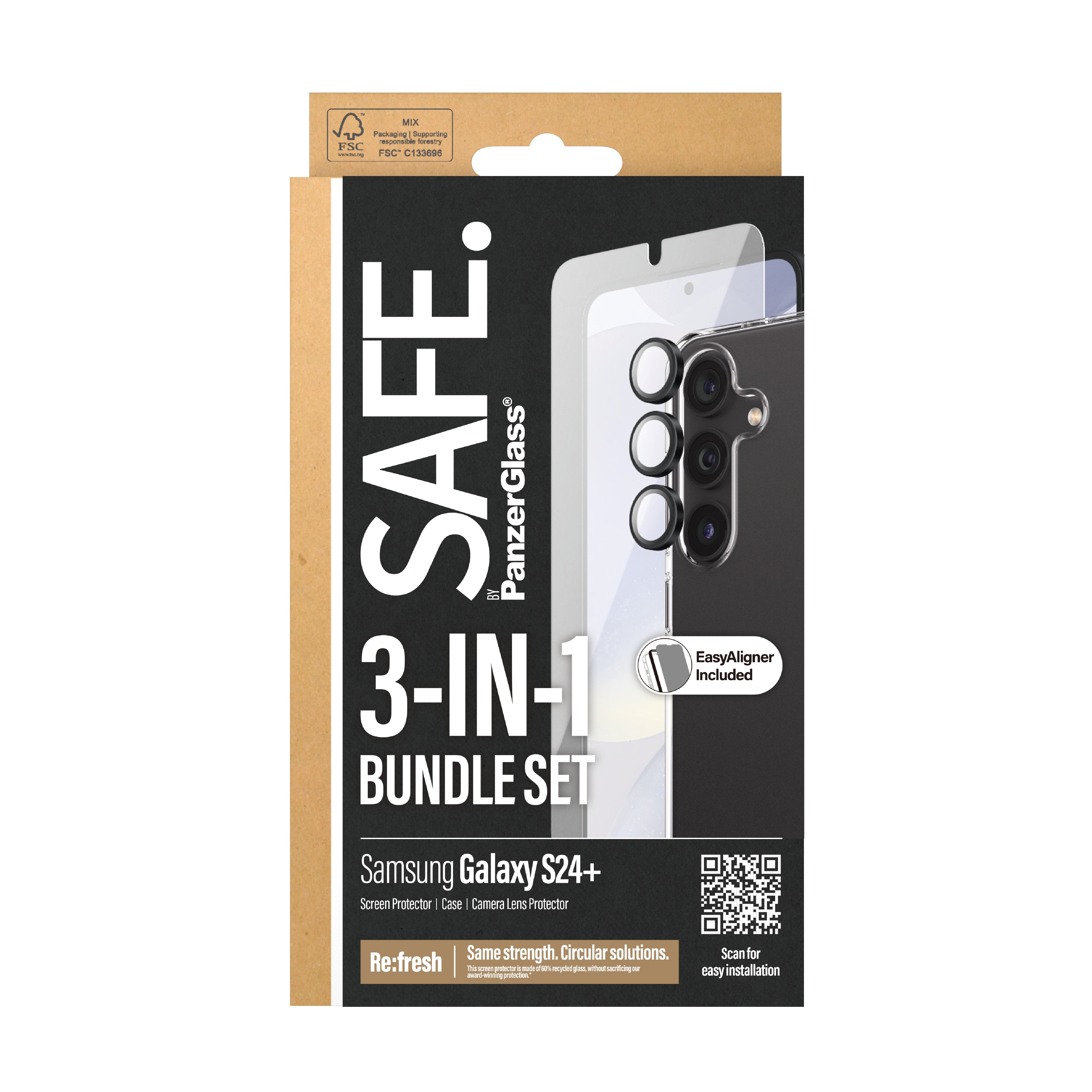 EAN 5711724256738 - PanzerGlass SAFE. by ® 3-in-1 Bundle Samsung Galaxy S24+ Protector de pantalla 1 pieza(s) imagen 3