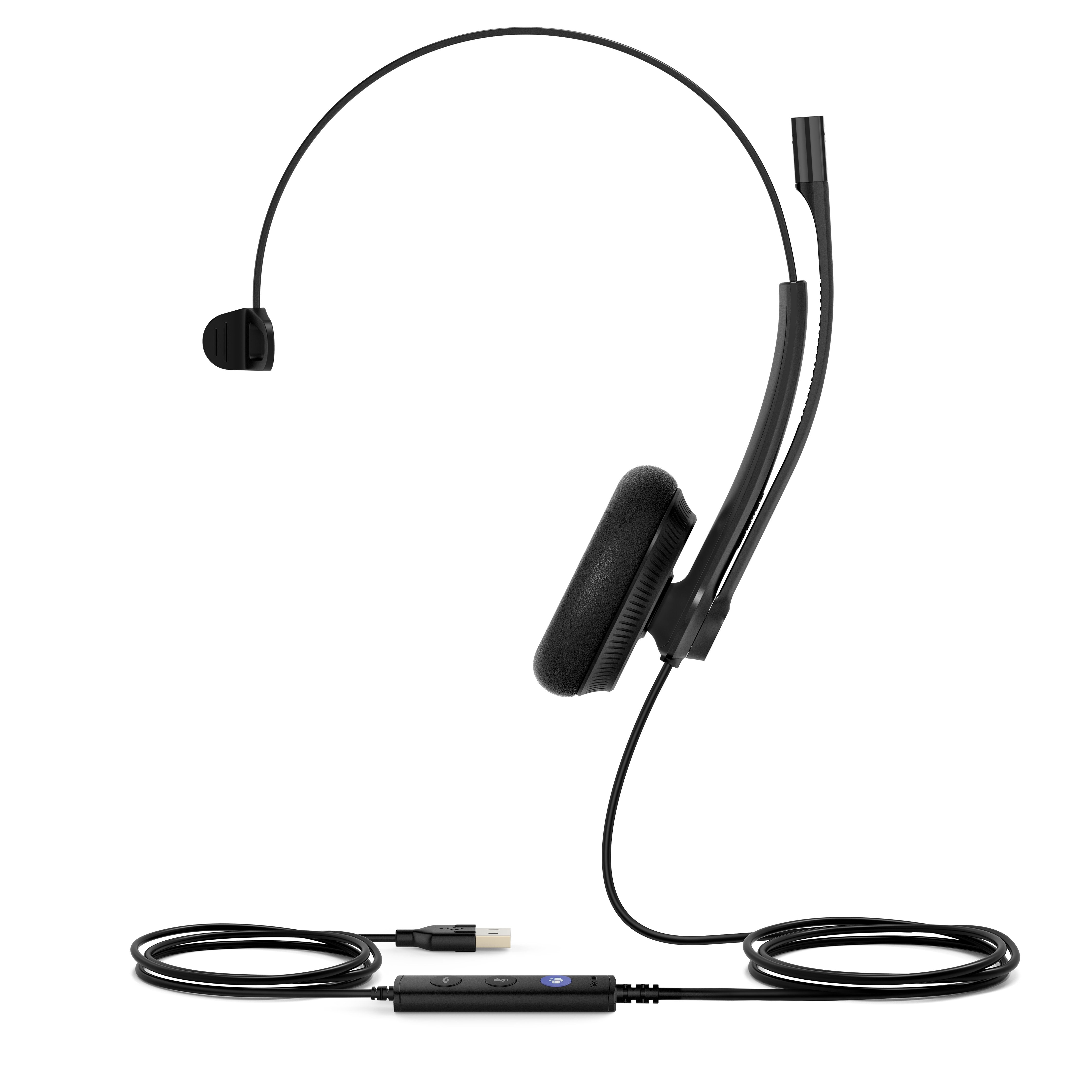 Auriculares Yealink Uh34 Lite Mono Teams Alámbrico  Usb Tipo A Negro
