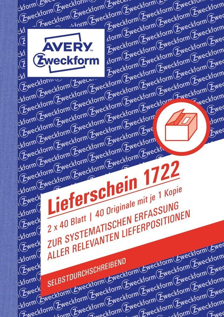 Avery Zweckform Lieferliste - 40 Hoja - A6 (105 X 148 Mm)