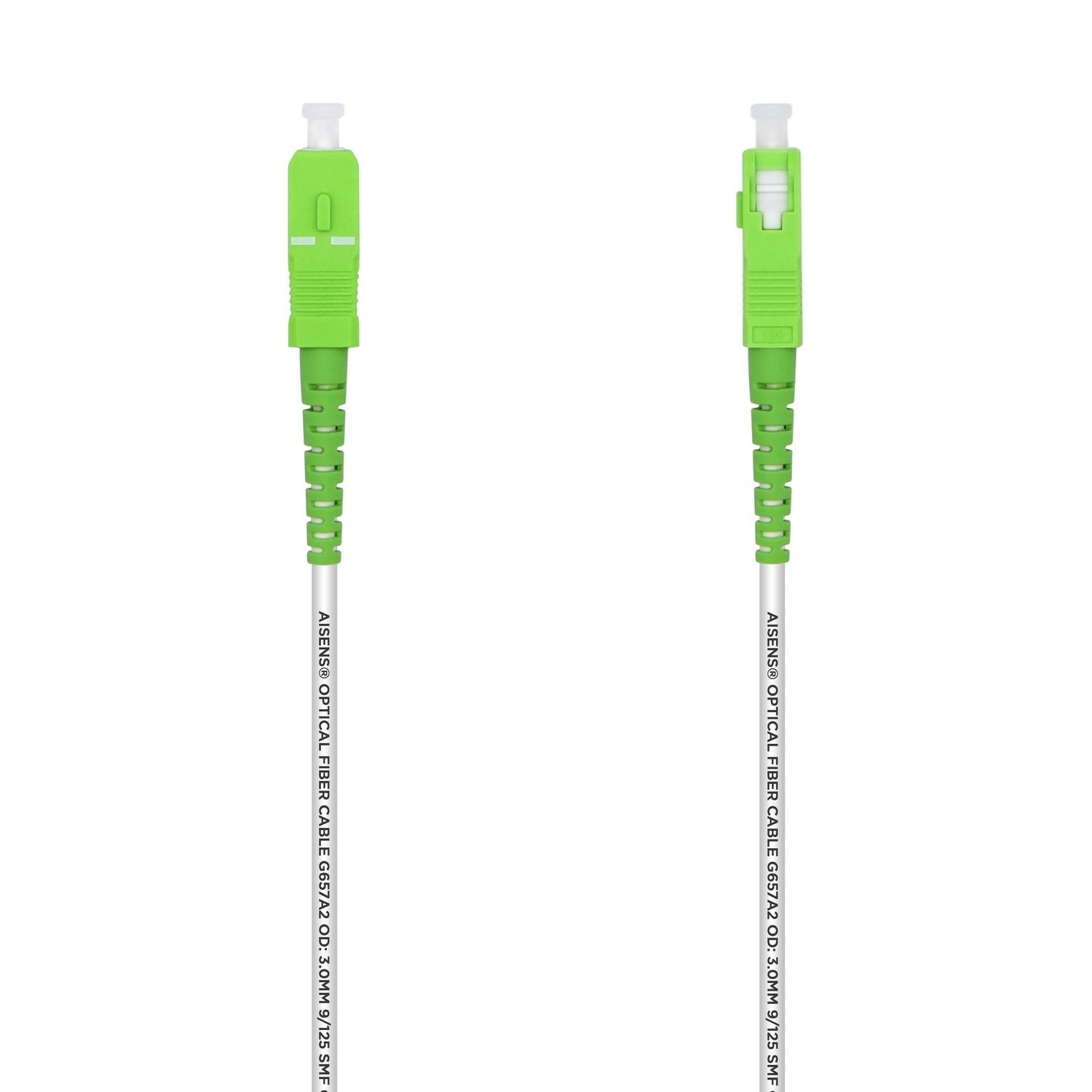 Aisens Cable Fibra Optica G657a2 3.0 9/125 Smf Simplex Cpr Dca Lszh - Sc/Apc-Sc/Apc - 40m - Blanco