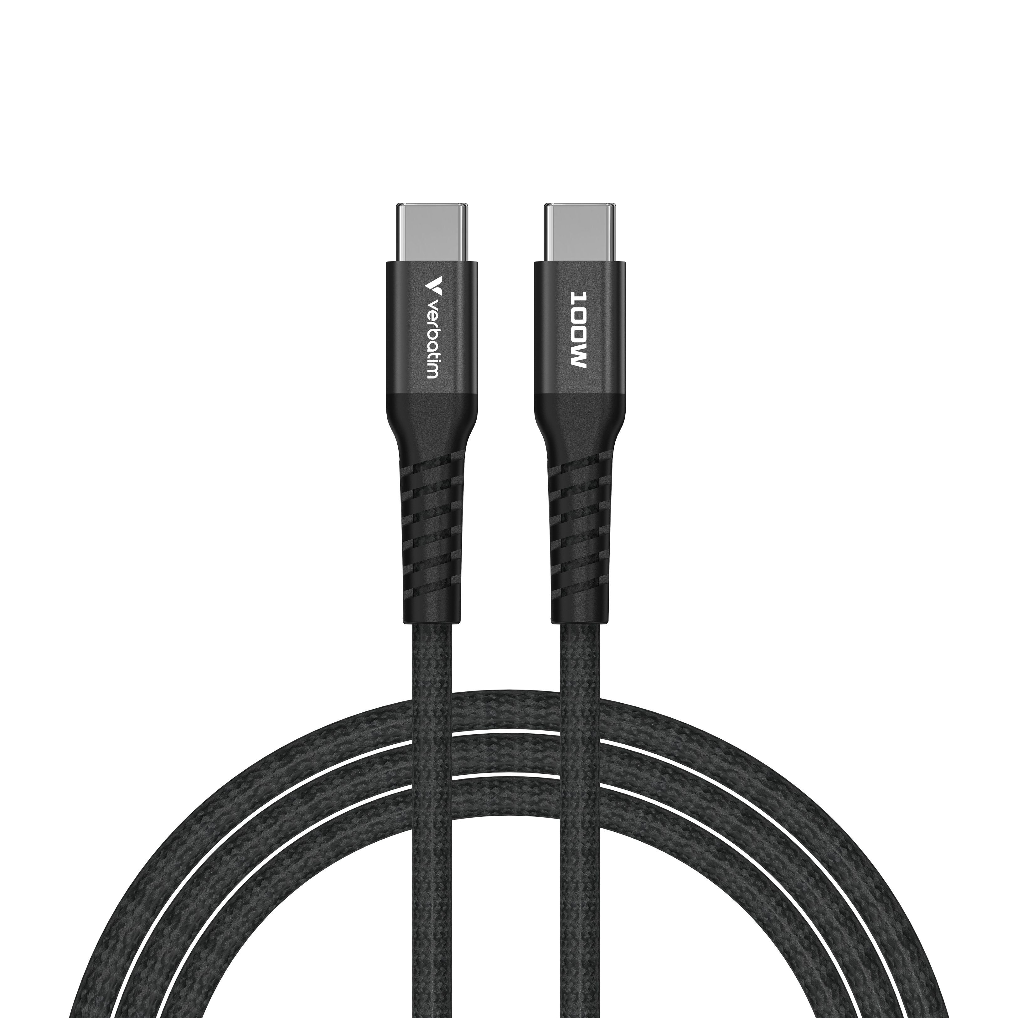 Verbatim Sync&Charge 100w 120cm Usb-C/Usb-C Magnetic Schw. 31863