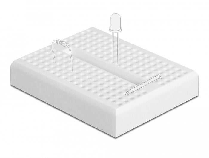 Experimentier-Mini Steckbrett 170 Kontakte Weiss