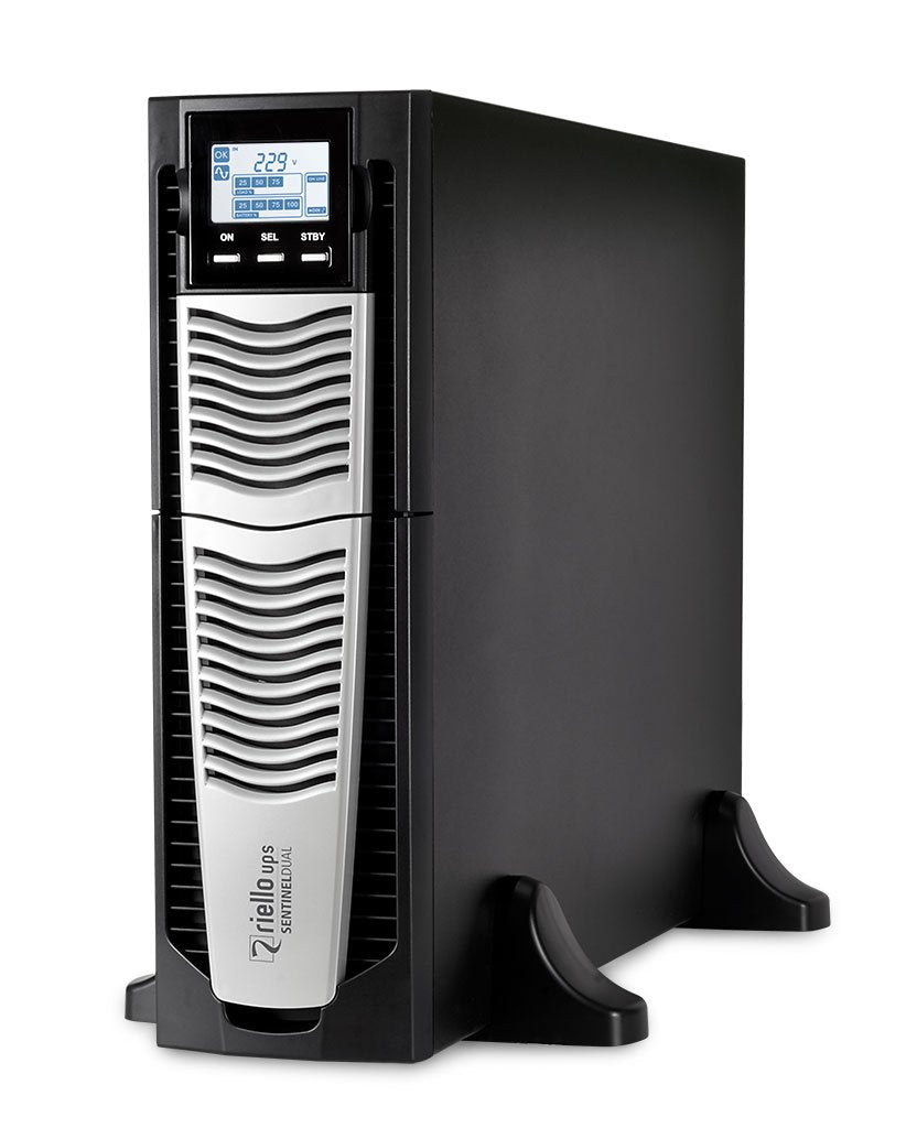 Riello Ups Sentinel Dual Sdu 5000 Pdist Ups (Montaje En Rack / Externo) Ca 220/230/240 V 5000 Vatios 5000 Va 1 Fase Rs-232 Usb 3u 19" Negro Ral 9005