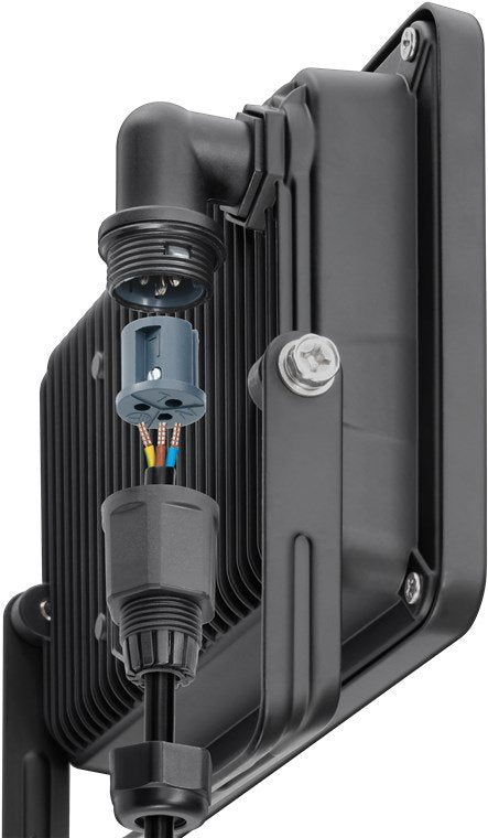Proyector De Exterior Led, 100w 
8500 Lm, Luz Blanca Neutra (4000 K) Y Prensaestopas M16, Apto Para Exteriores (Ip65)