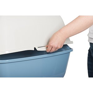 EAN 7610859232625 - Rotho Bailey Gato Caja de arena con cubierta Azul, Blanco imagen 3