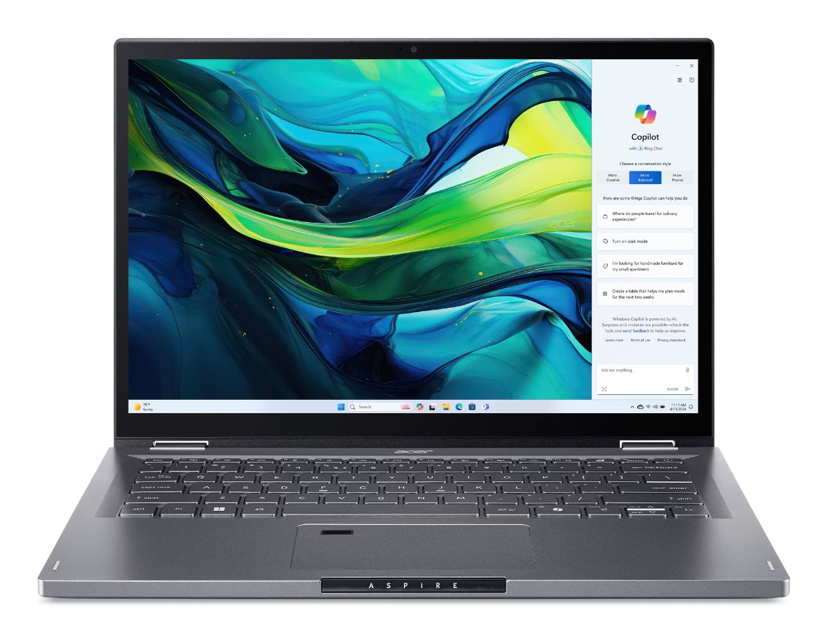 Portátil Acer Asp14-52mtn-505b Intel Core Ultra5-115u 14" 16gb 512gb W11h Gris