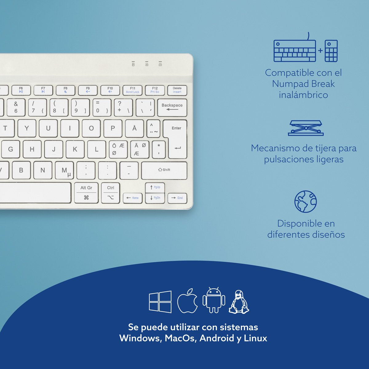 EAN 8719274492078 - R-Go Tools RGOCONDWLWH teclado Oficina Holandés imagen 14