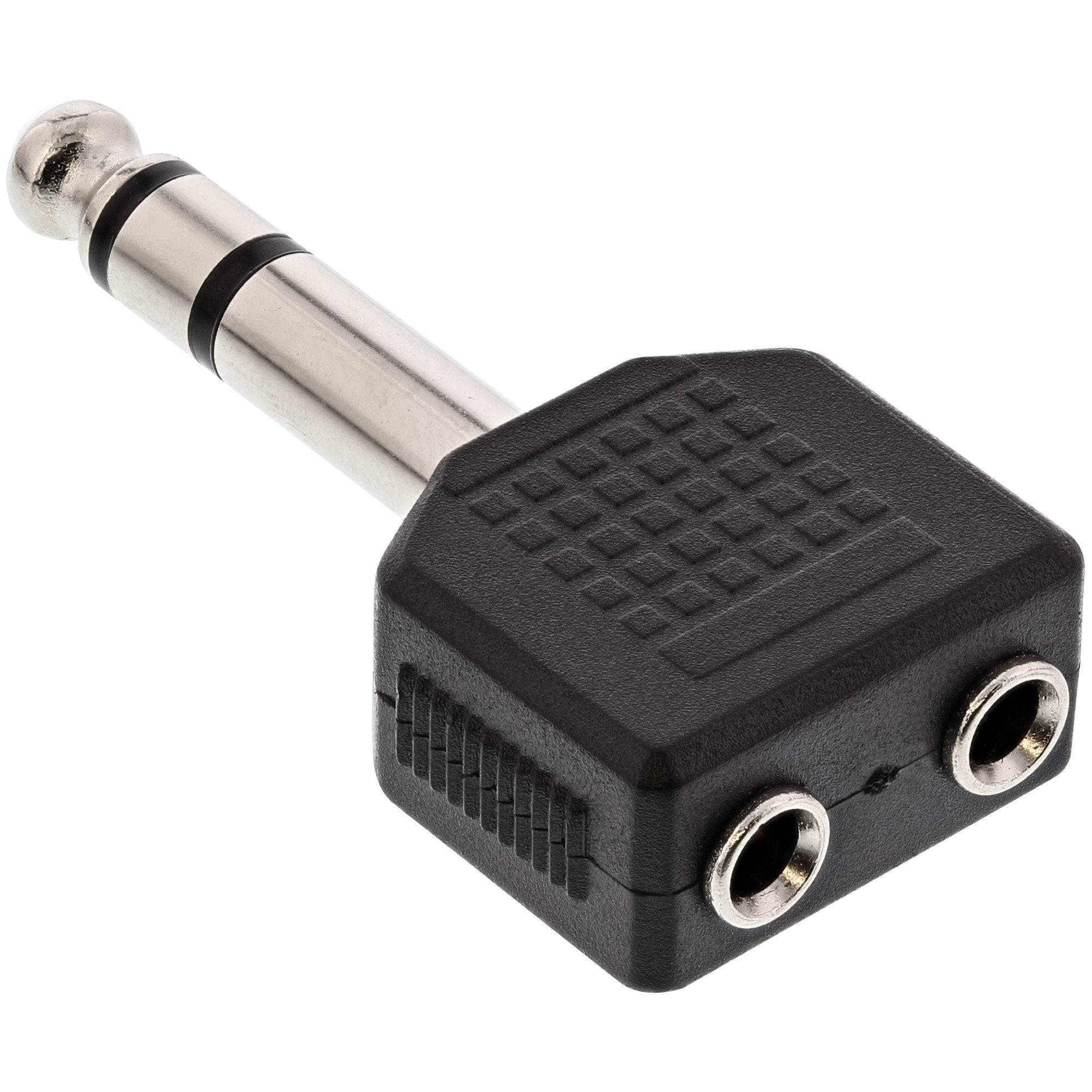 Adaptador De Audio Inline Conector De Audio Estéreo De 6,3 Mm Macho A 2x Hembra Estéreo De 3,5 Mm