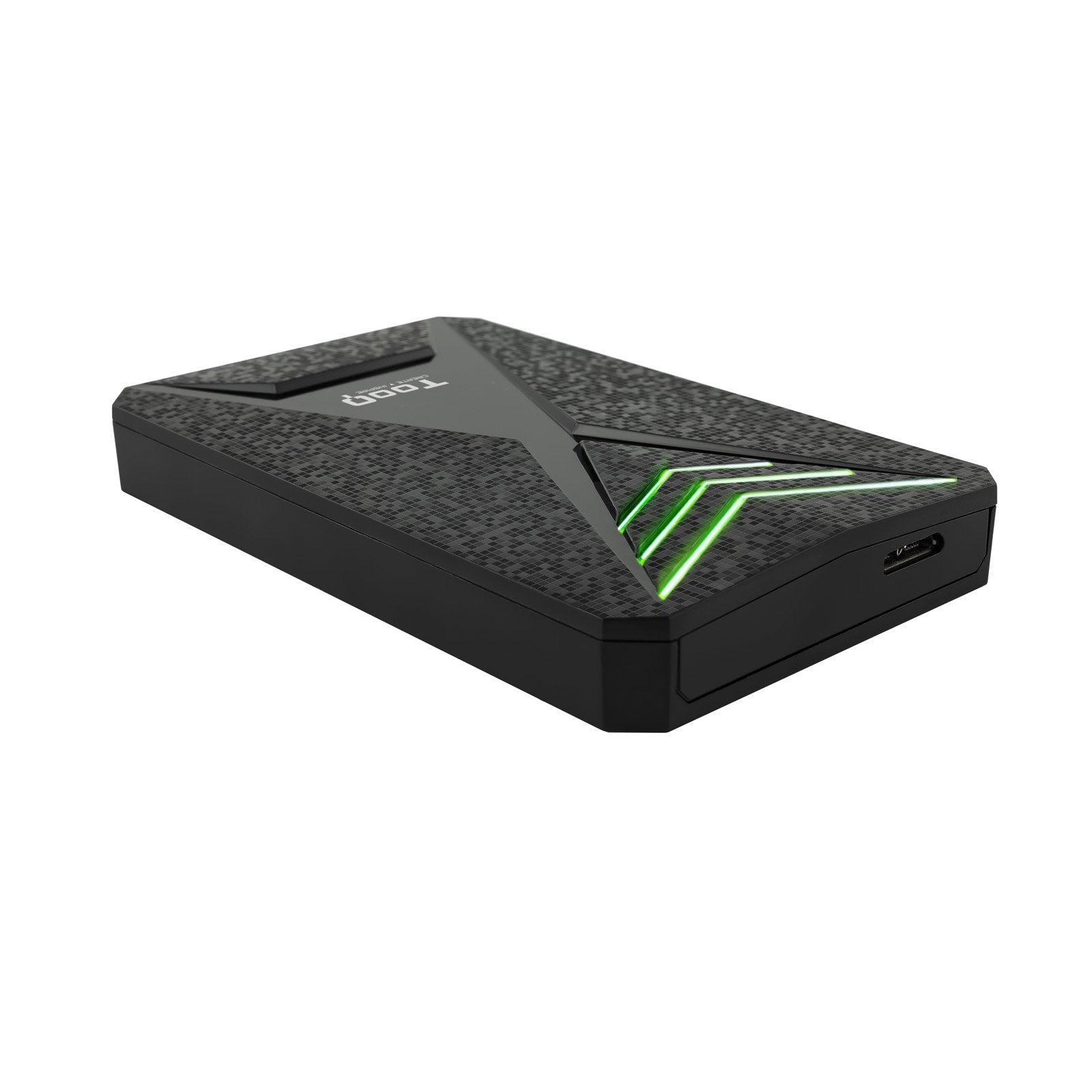Tooq Carcasa Externa Gaming Hdd/Sdd 2.5" Hasta 9.5mm Sata Usb 3.0/3.1 Gen 1 - Iluminacion Led Rgb - Sin Tornillos -