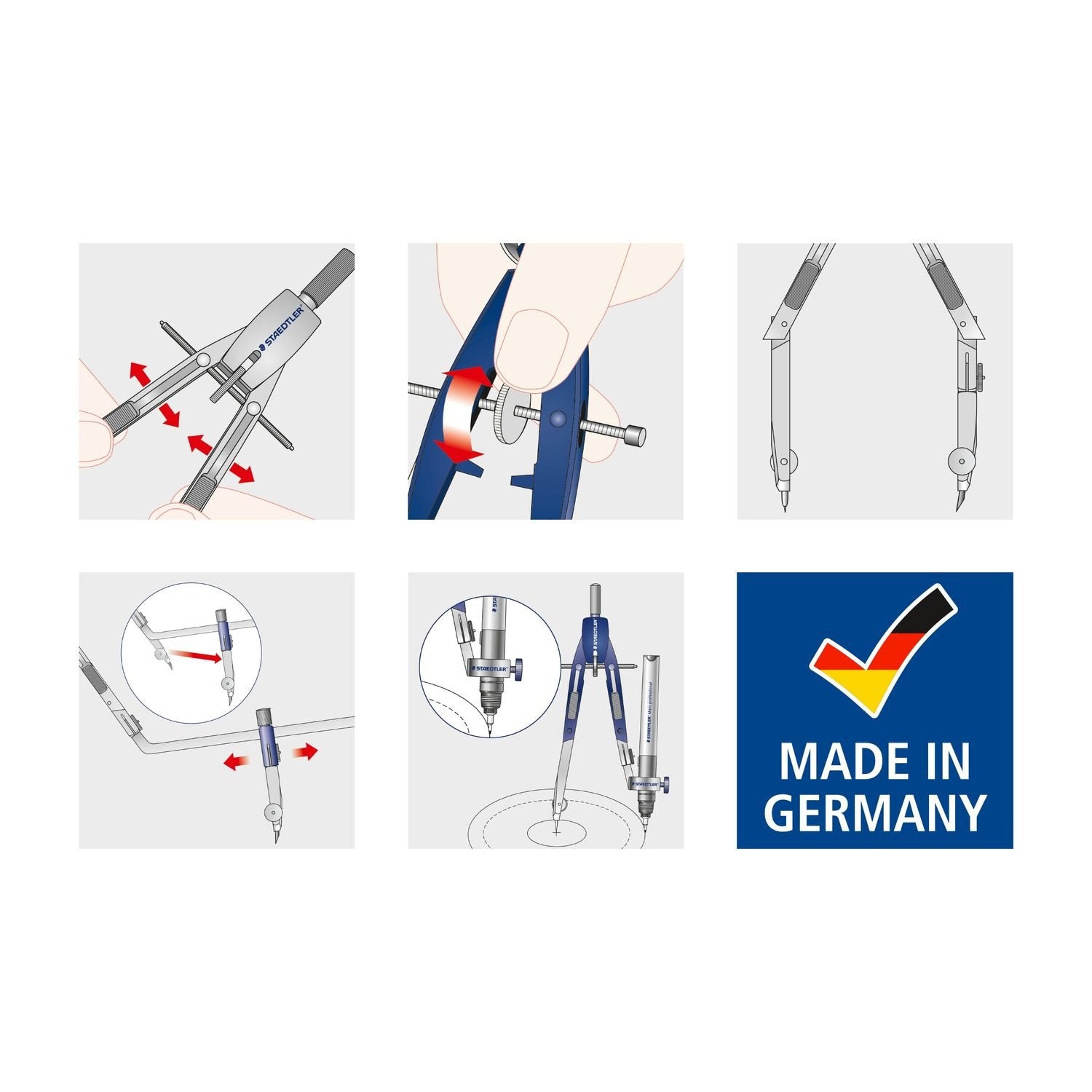 Staedtler Compás Escolar Staedtler Mars Comfort 552