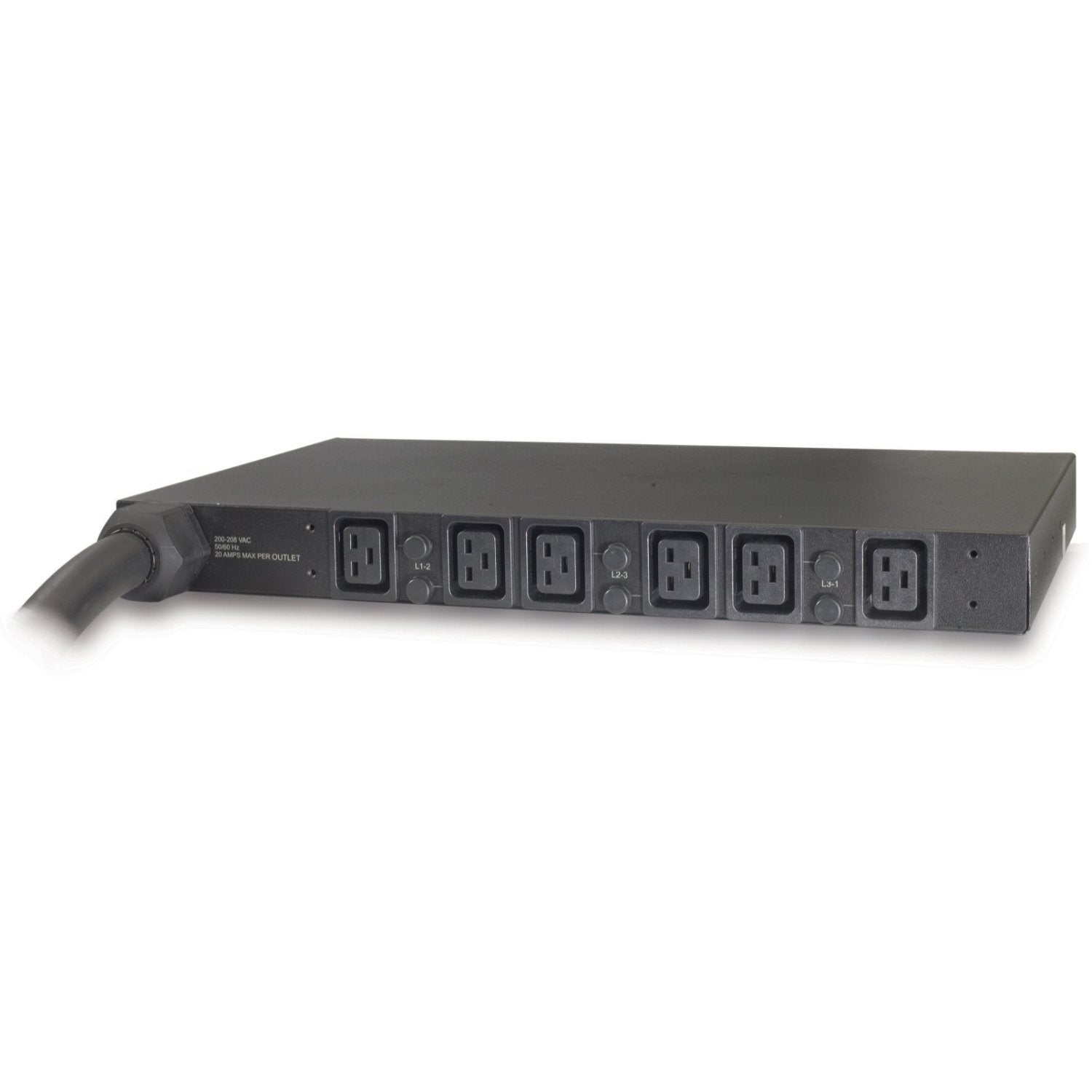 Apc Basic Rack Pdu Unidad De Distribución De Alimentación (Montaje En Bastidor) Ca 208 V Trifásico Input: Hubbell Cs8365c Conectores De Salida: 6 (Iec 60320 C19) 1u 2.4 M Cable Para P/N: Smtl1000rmi2uc Smx1000c Smx1500rm2uc Smx1500rm2uc