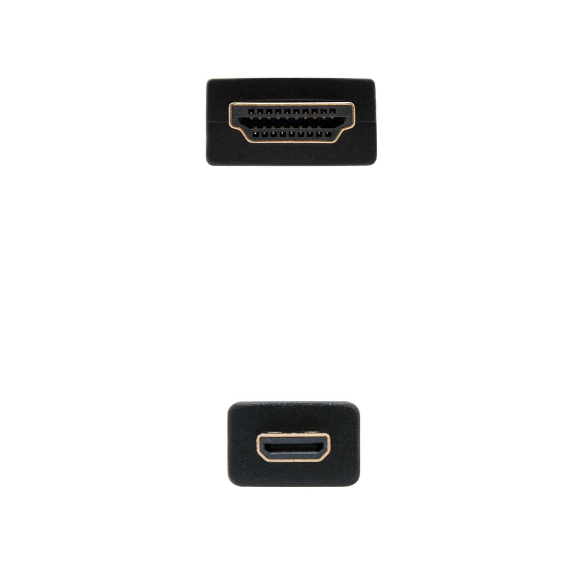 EAN 8433281006522 - Nanocable HDMI, 0.8m cable HDMI 0,8 m HDMI tipo A (Estándar) HDMI tipo D (Micro) Negro imagen 3