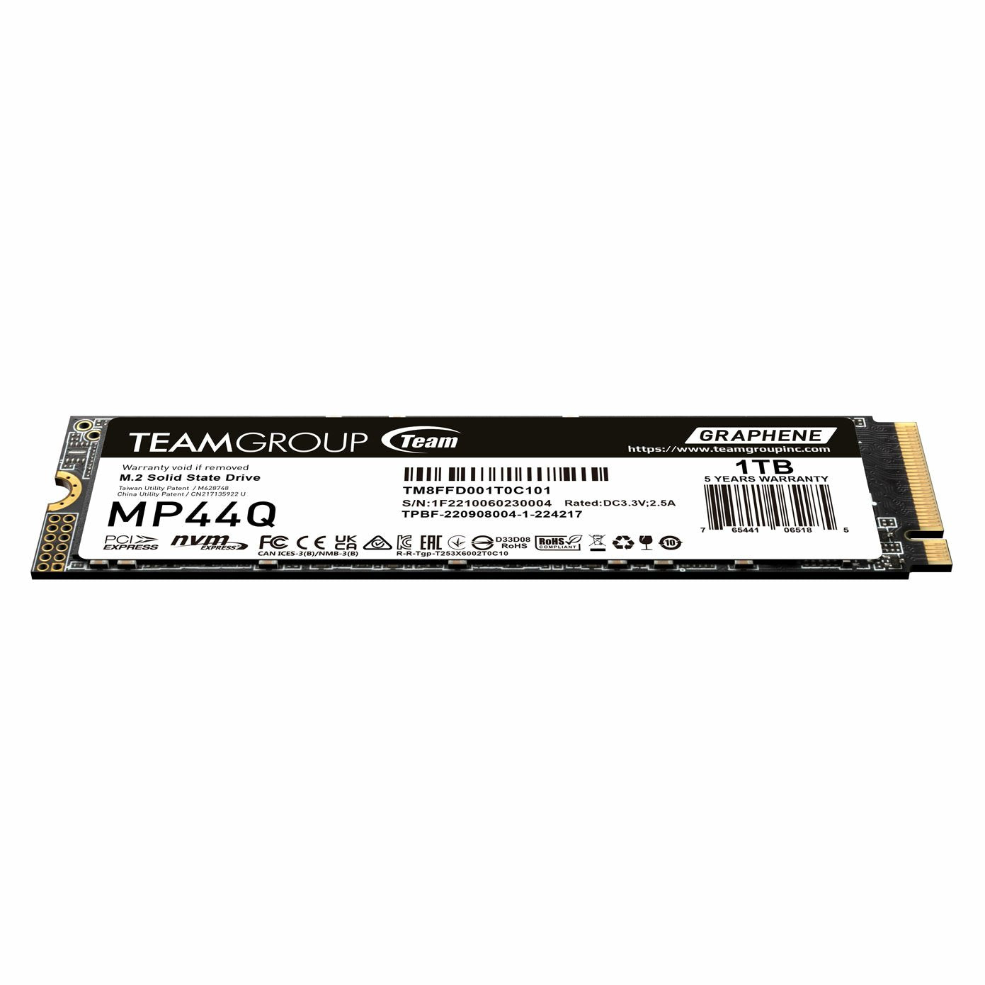 EAN 4711430802824 - Team Group MP44Q 1 TB M.2 PCI Express 4.0 NVMe QLC 3D NAND imagen 2