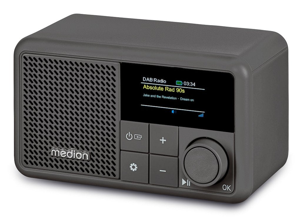 Medion Life® S66822 Tragbares Dab+ Radio Grau