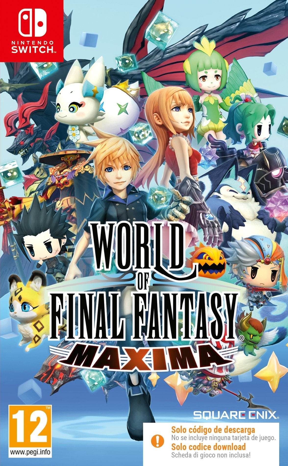 Juego World Of Final Fantasy Maxima Code In A Box Switch