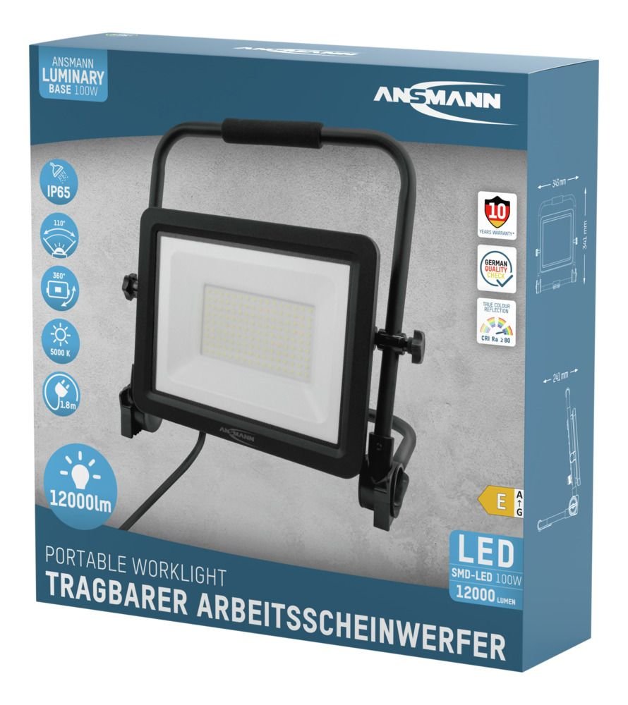 Ansmann Arbeitsmrahler Fl100w-Ac Cablegehnden 100w