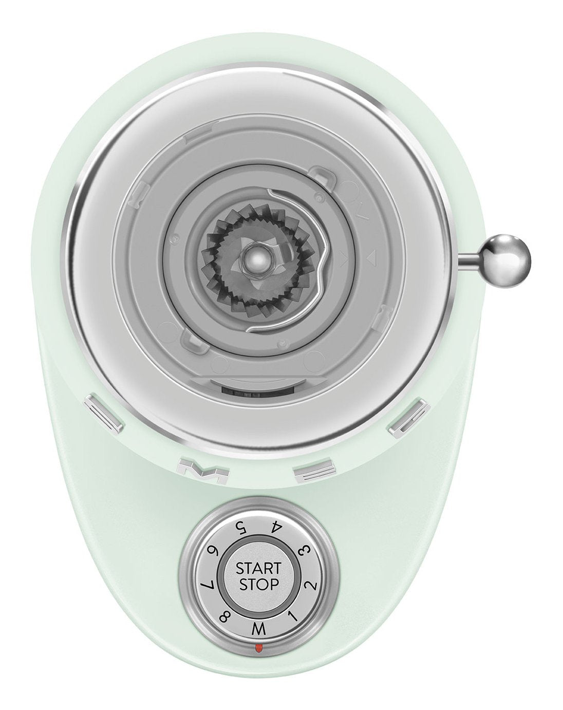 Molinillo De Café Smeg Cgf03pgeu, 15 Grados De Molienda, Depósito De 240 G, 150 W, Verde Claro.