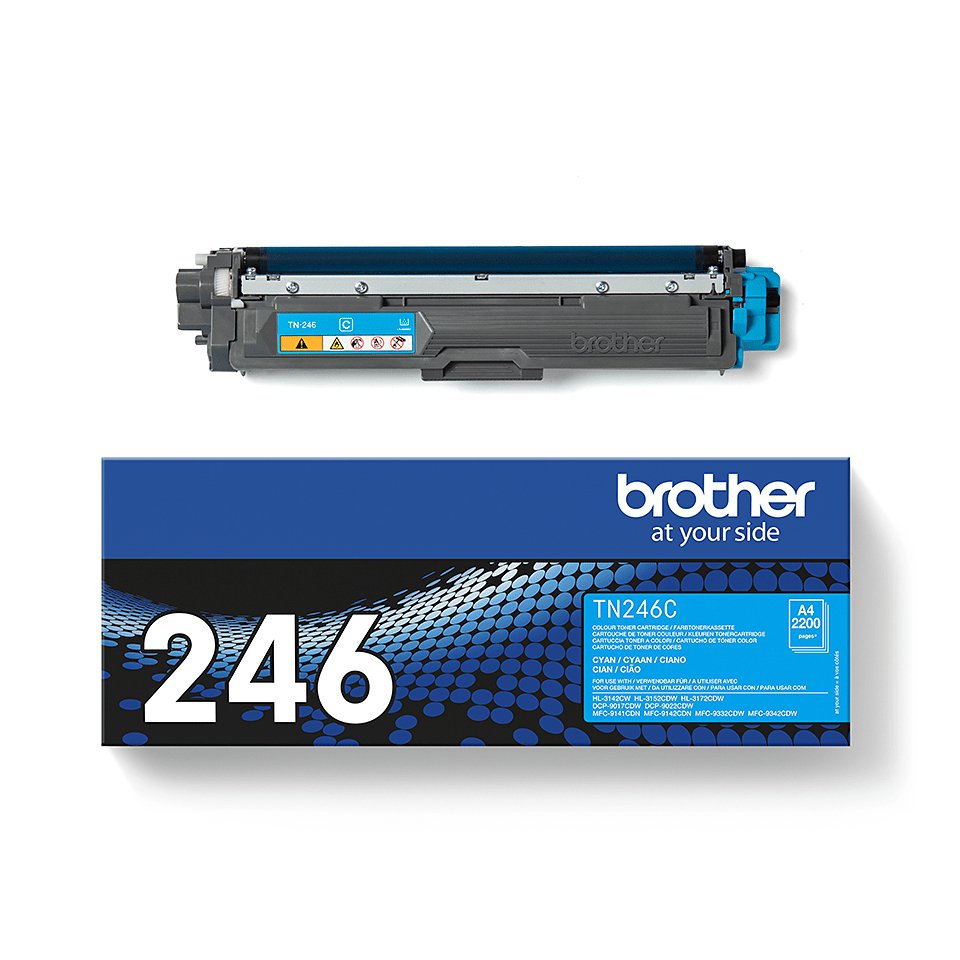 EAN 4977766745659 - Brother TN-246C cartucho de tóner 1 pieza(s) Original Cian imagen 3