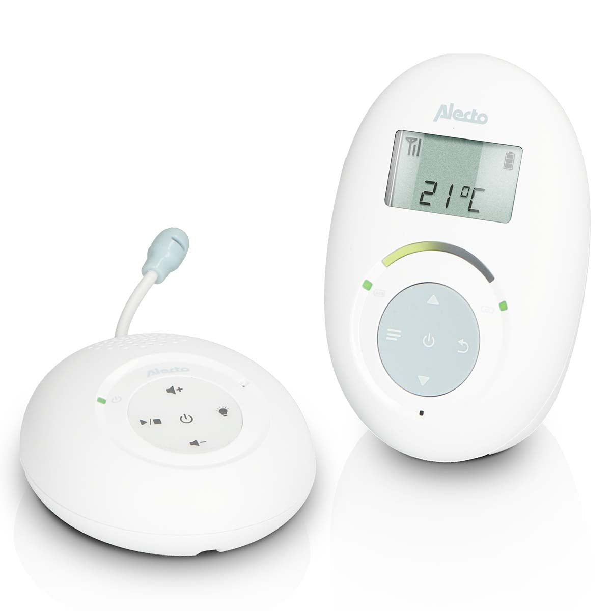 EAN 8712412586868 - Alecto DBX120 vigila bebes Vigilabebés digital 2 canales Blanco, Azul imagen 1