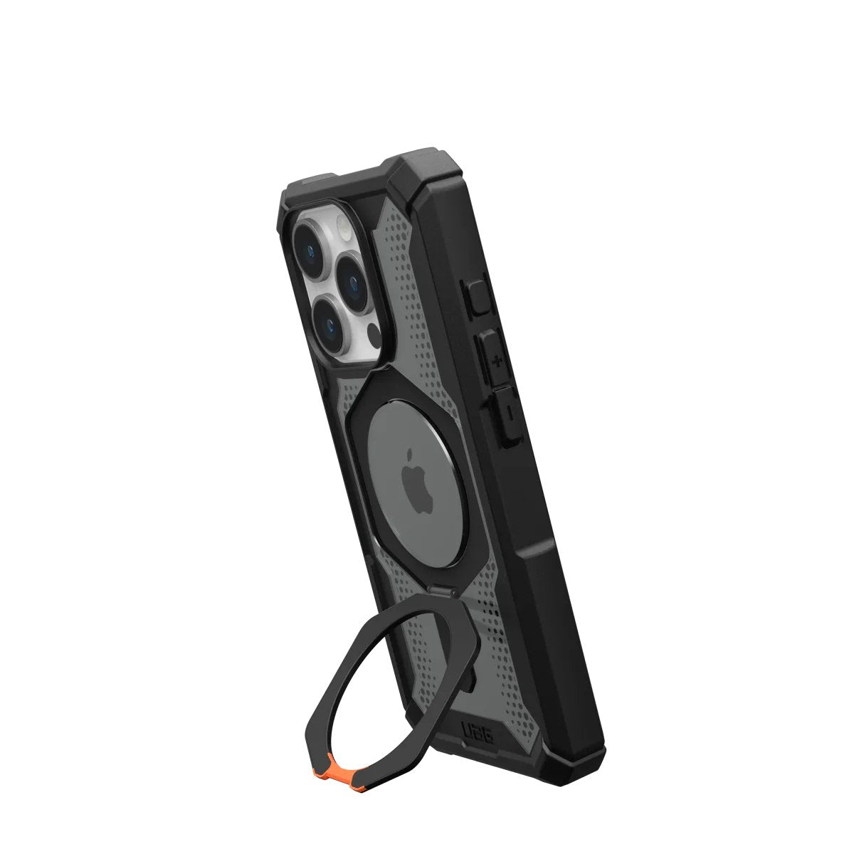 Funda Uag Serie Plasma Xte Magsafe Black Orange Apple Iphone 15 Pro