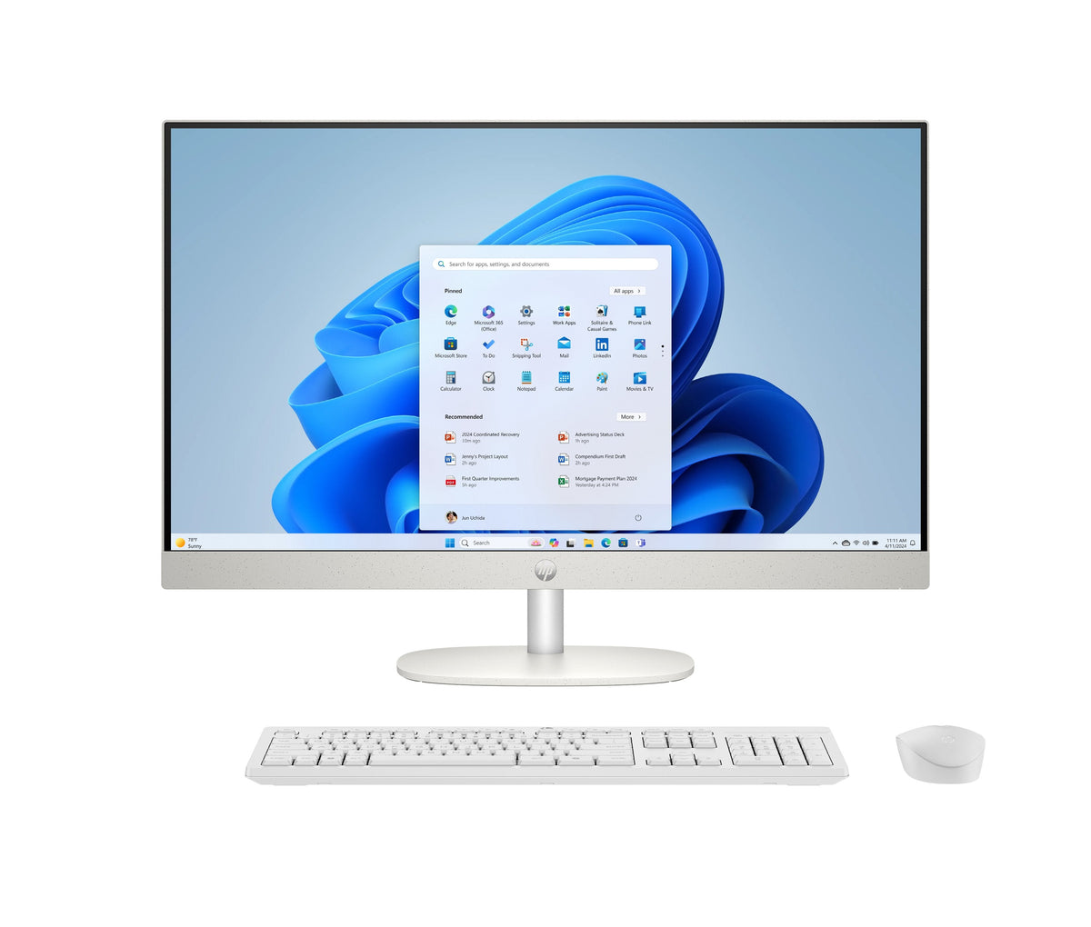 All In One Hp 24 Cr2000ns 23 8" Full Hd Intel Core Ultra 5 225u 16 Gb Ram 512 Gb Ssd Intel Uhd Graphics Sin Sistema Operativo Blanco