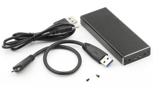 Coreparts Msub2340 Caja Para Disco Duro Externo Caja Externa Para Unidad De Estado Sólido (Ssd) Negro