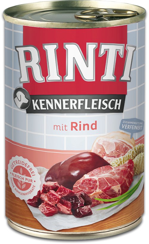 Rinti Kennerfleisch Beef - Comida Húmeda Para Perros - 400g