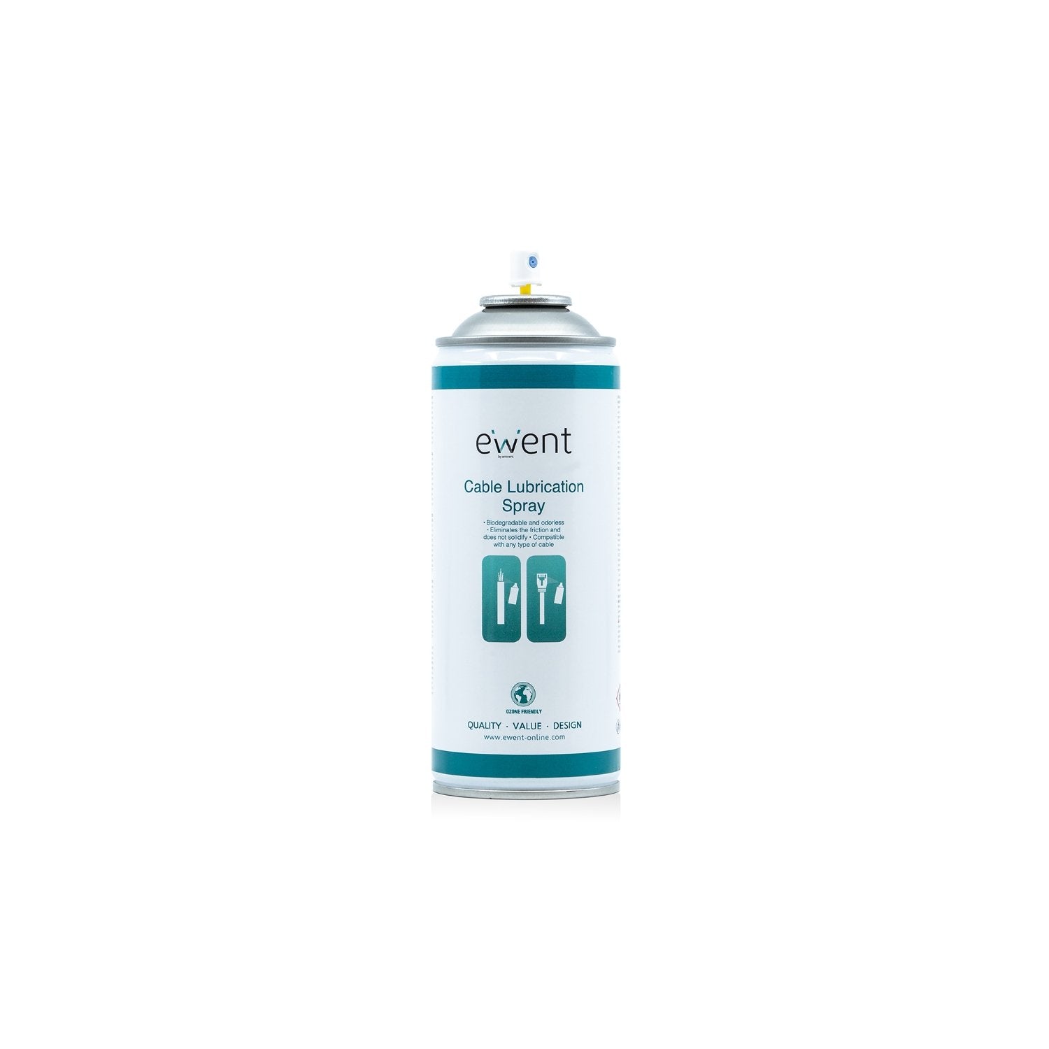 Limpiador Ewent Para Lubricacion De Cables 400ml/ Uso Vertical