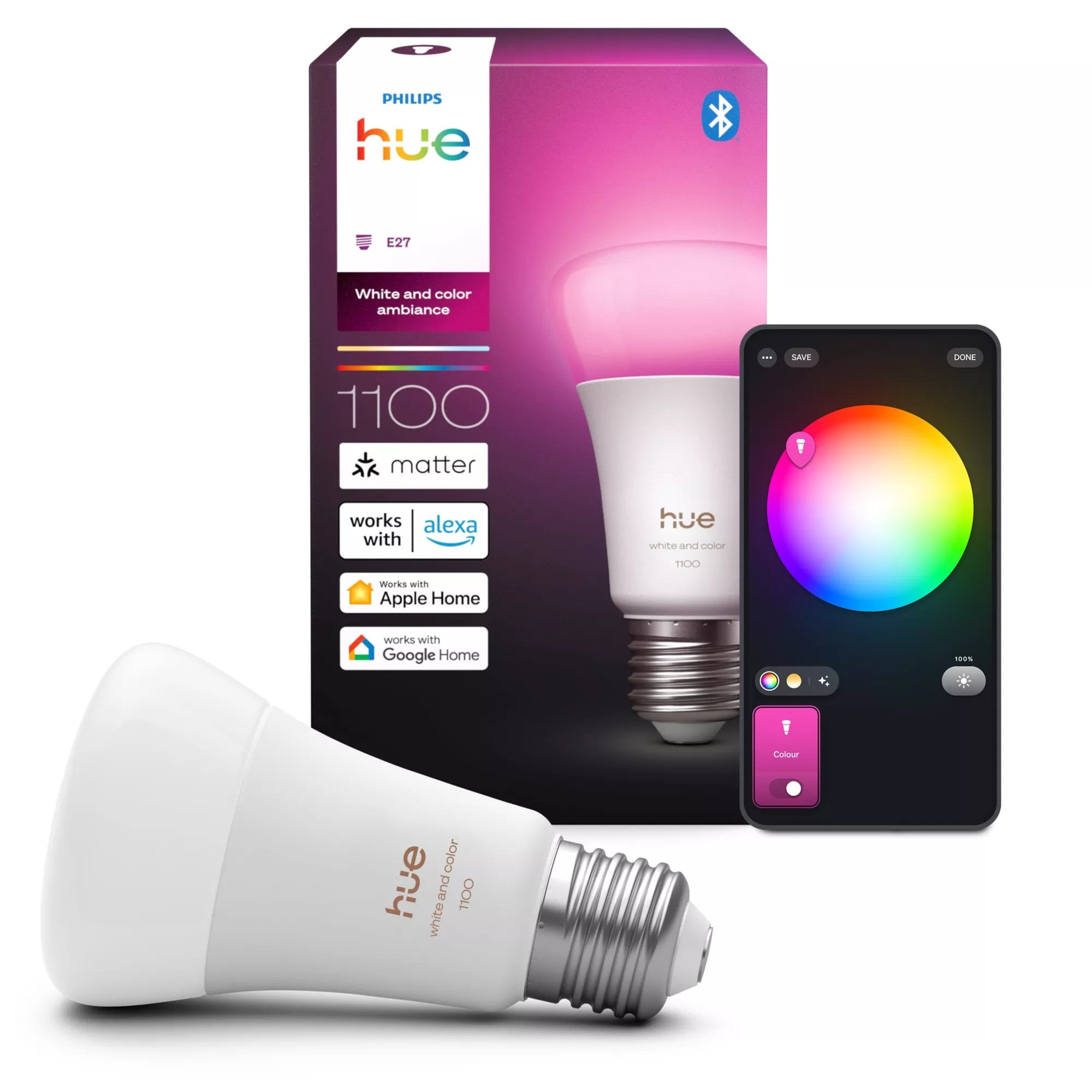 Philips Hue Waca E27 1er Pack 75w