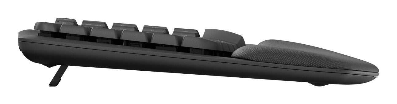 Logitech Wave Keys Keyboard With Cushioned Palm Rest Wireless Azultooth Le Qwerty Graphite (Pan)
