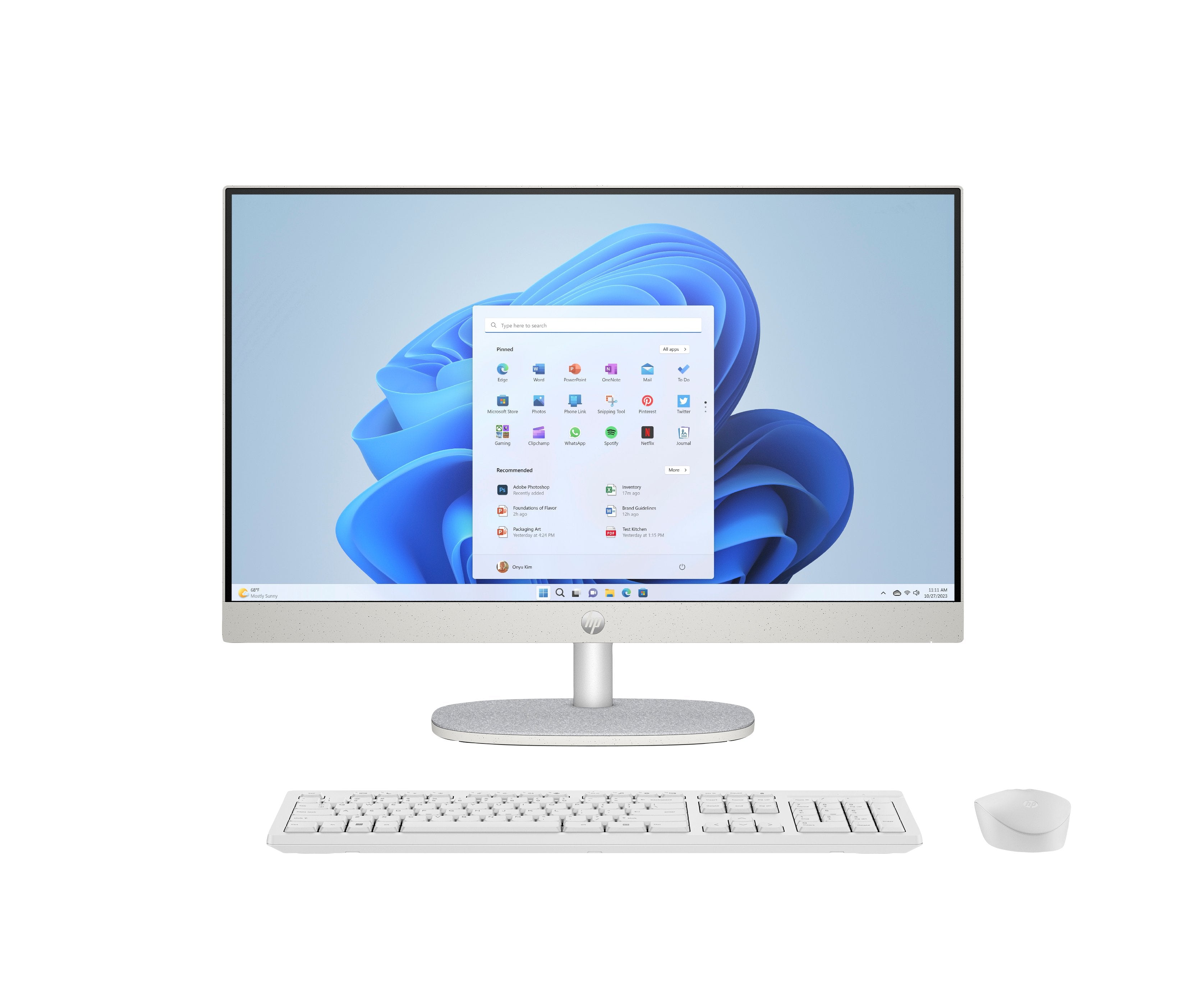 Hpc - Aio 24-Cr0176ns Celeron N100 8gb 512gb  23,8" Fhd W11 Blanco