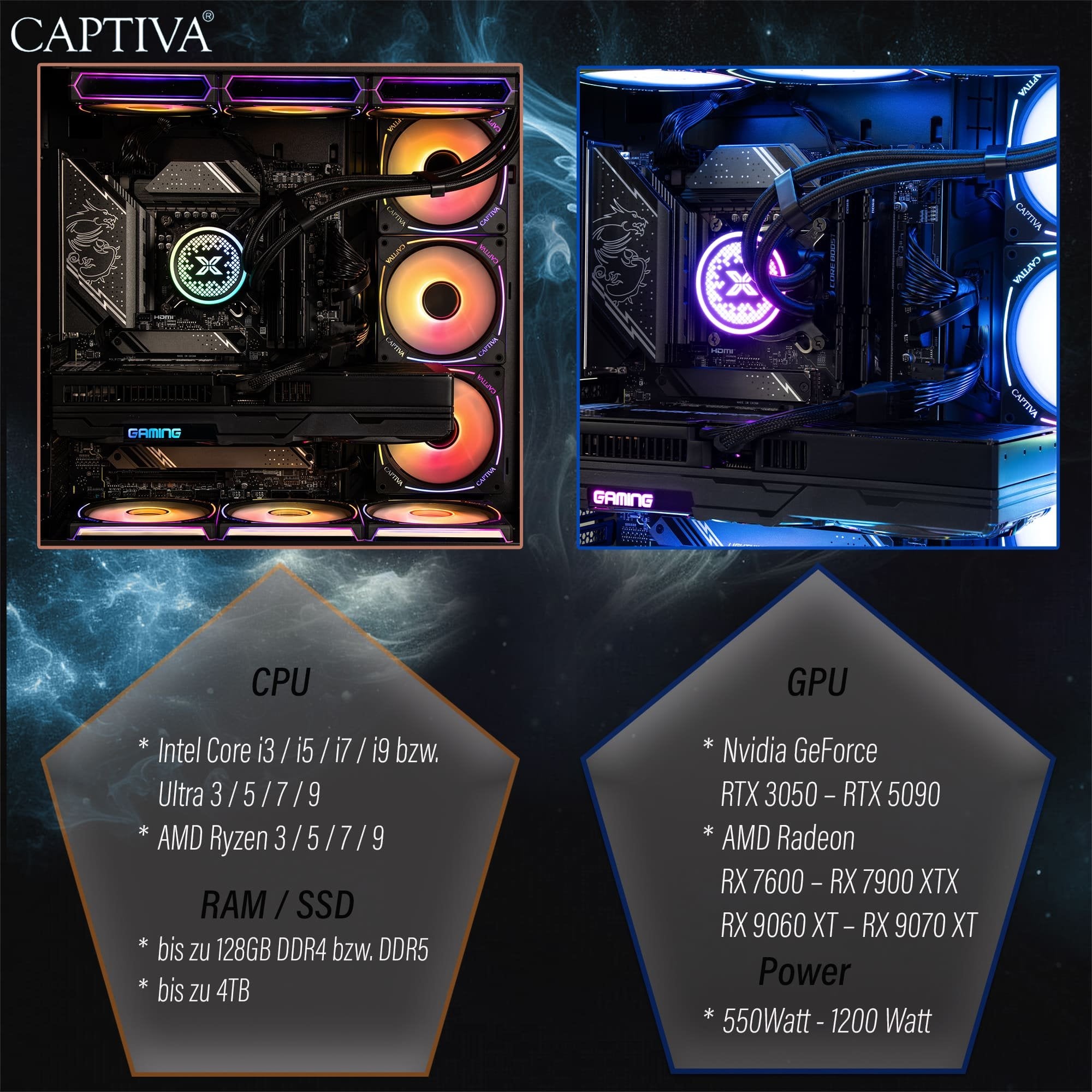 EAN 4046373931233 - CAPTIVA 93123 PCs/estación de trabajo Intel® Core™ i7 i7-14700KF 32 GB DDR4-SDRAM 2 TB SSD NVIDIA GeForce imagen 8