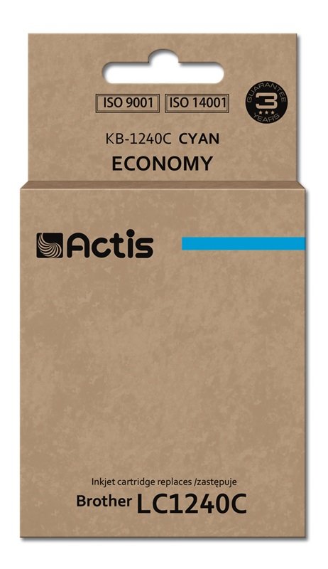 EAN 5901452156862 - Actis KB-1240C cartucho de tinta 1 pieza(s) Compatible Rendimiento estándar Cian imagen 1