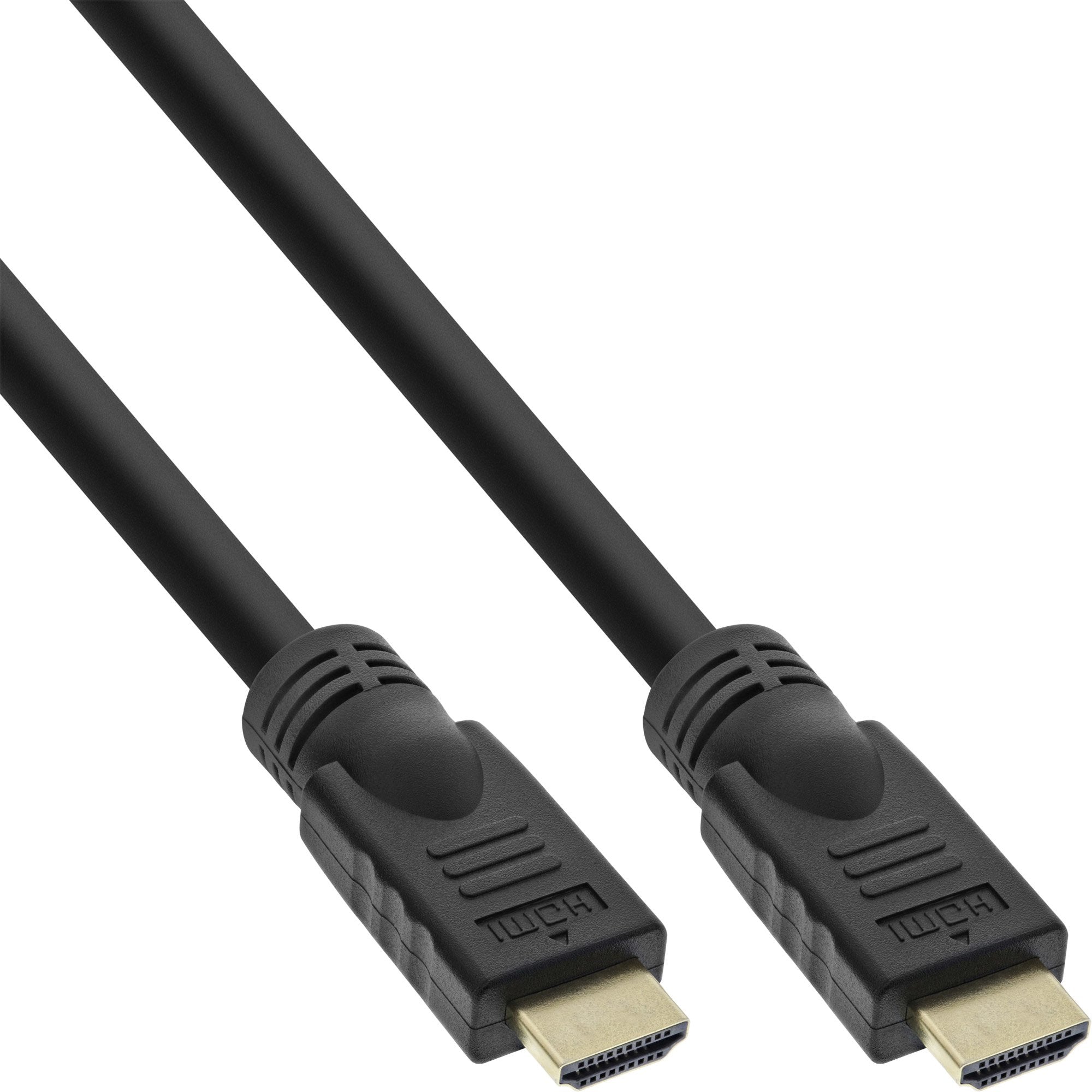 Cable Hdmi De Inline Hid Con Ethernet, 4k2k, M/M, Negro, Contactos Dorados, 7,5 M