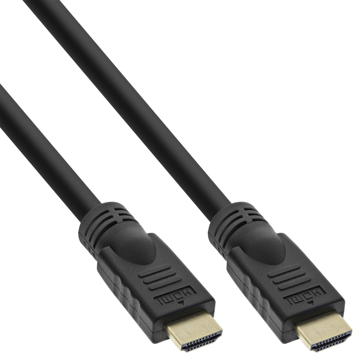 Cable Hdmi De Inline Hid Con Ethernet, 4k2k, M/M, Negro, Contactos Dorados, 15 M