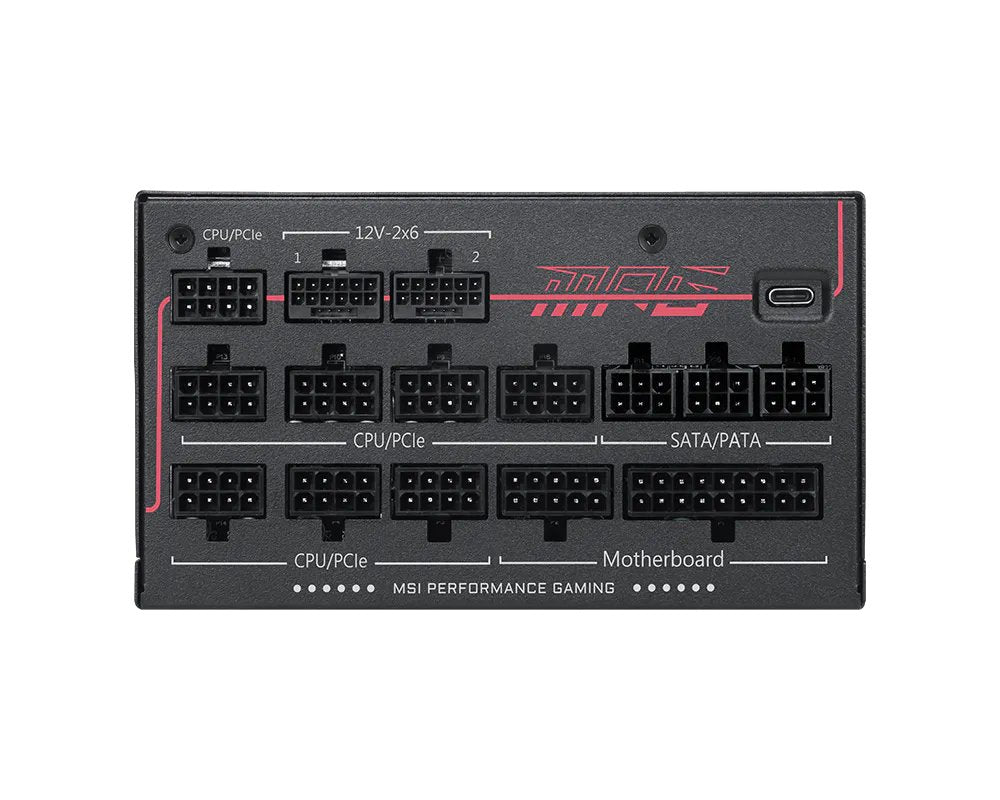 Fuente De Alimentación Msi Mpg Ai1300ts Pcie5 1300 W 24-Pin Atx Atx Negro