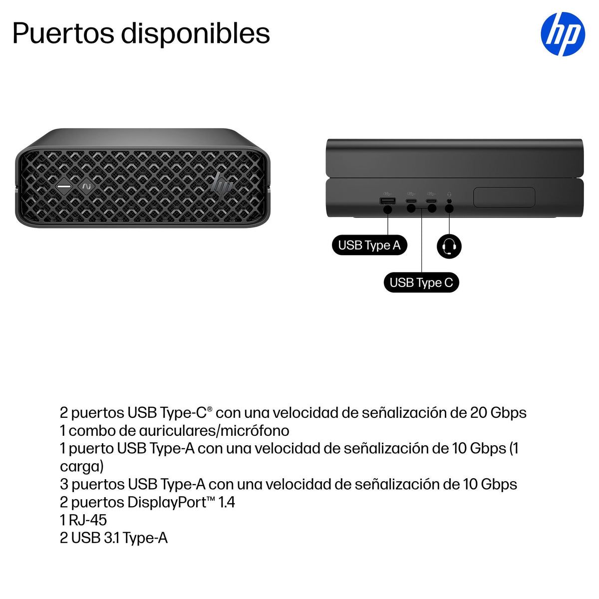 EAN 0826581352334 - HP None Intel Core Ultra 7 265 16 GB DDR5-SDRAM 512 GB SSD NVIDIA RTX A1000 Windows 11 Pro Mini PC Puesto imagen 3