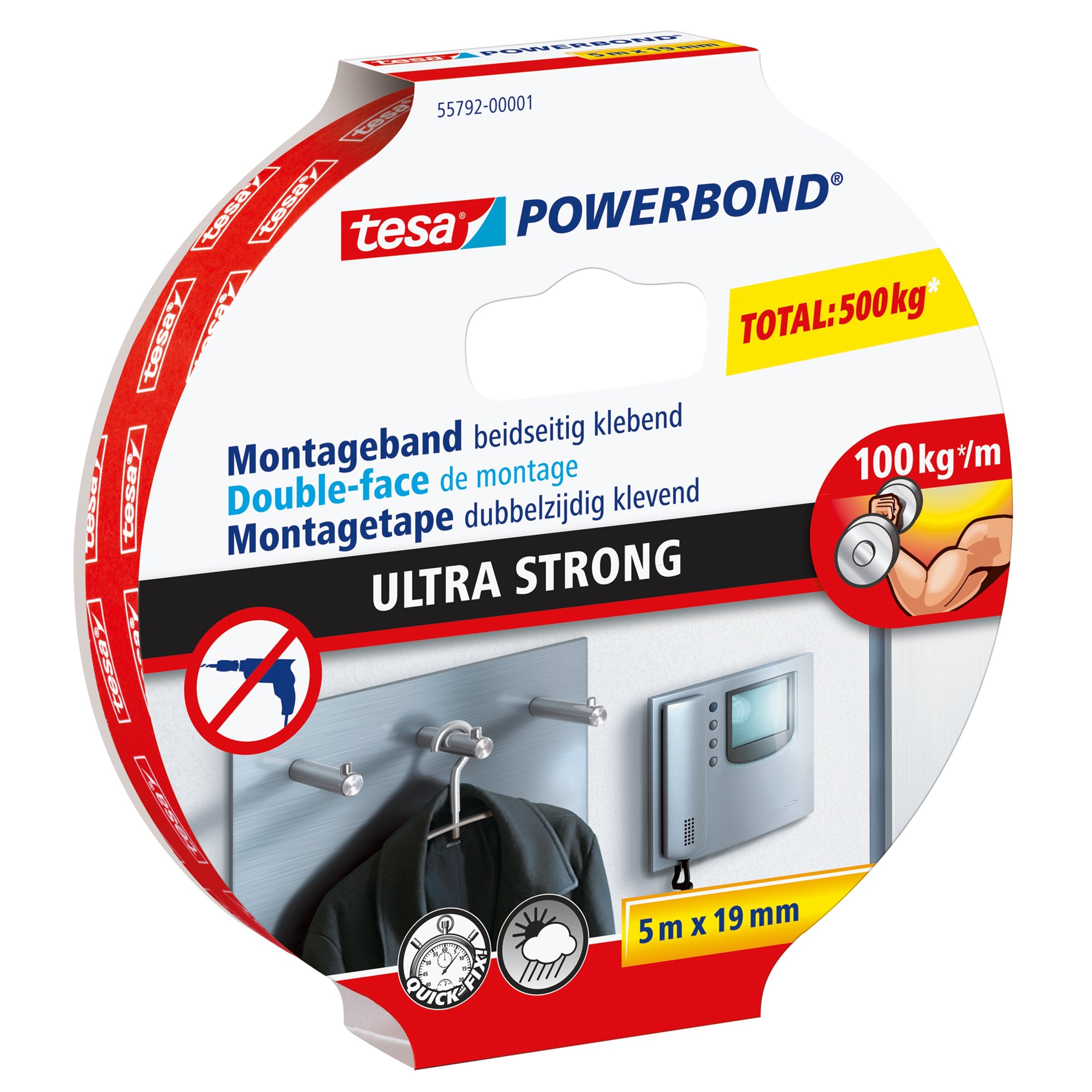 EAN 4042448217424 - TESA Powerbond Ultra Strong 5 m Cinta de montaje imagen 1