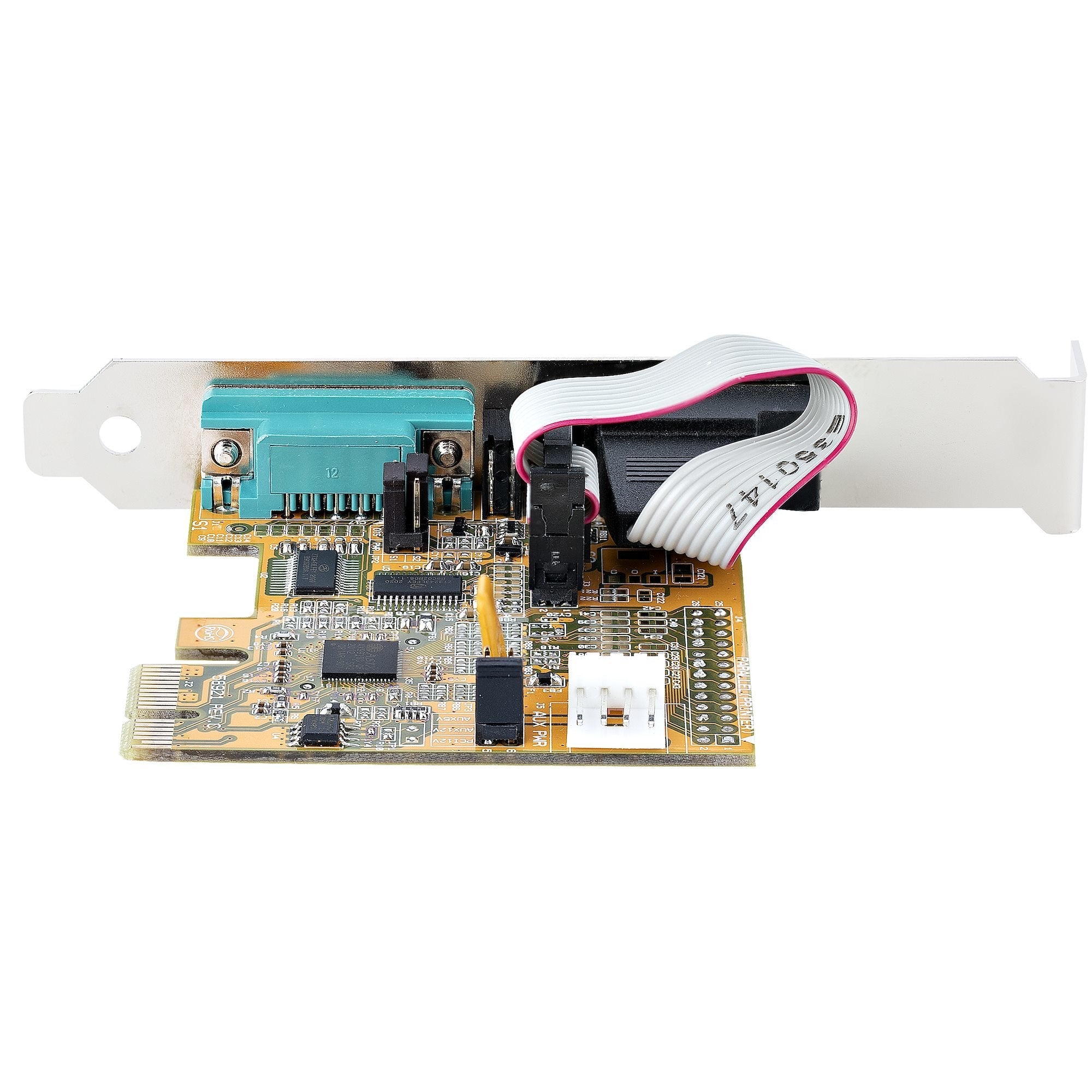 Pcie Dual Serial Port Card -   Ctlr 16c1050 Uart 5v/12v Status Light