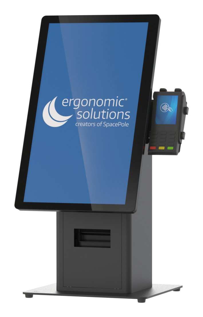 Counter Mounted Self Service  Kiosk -Black-