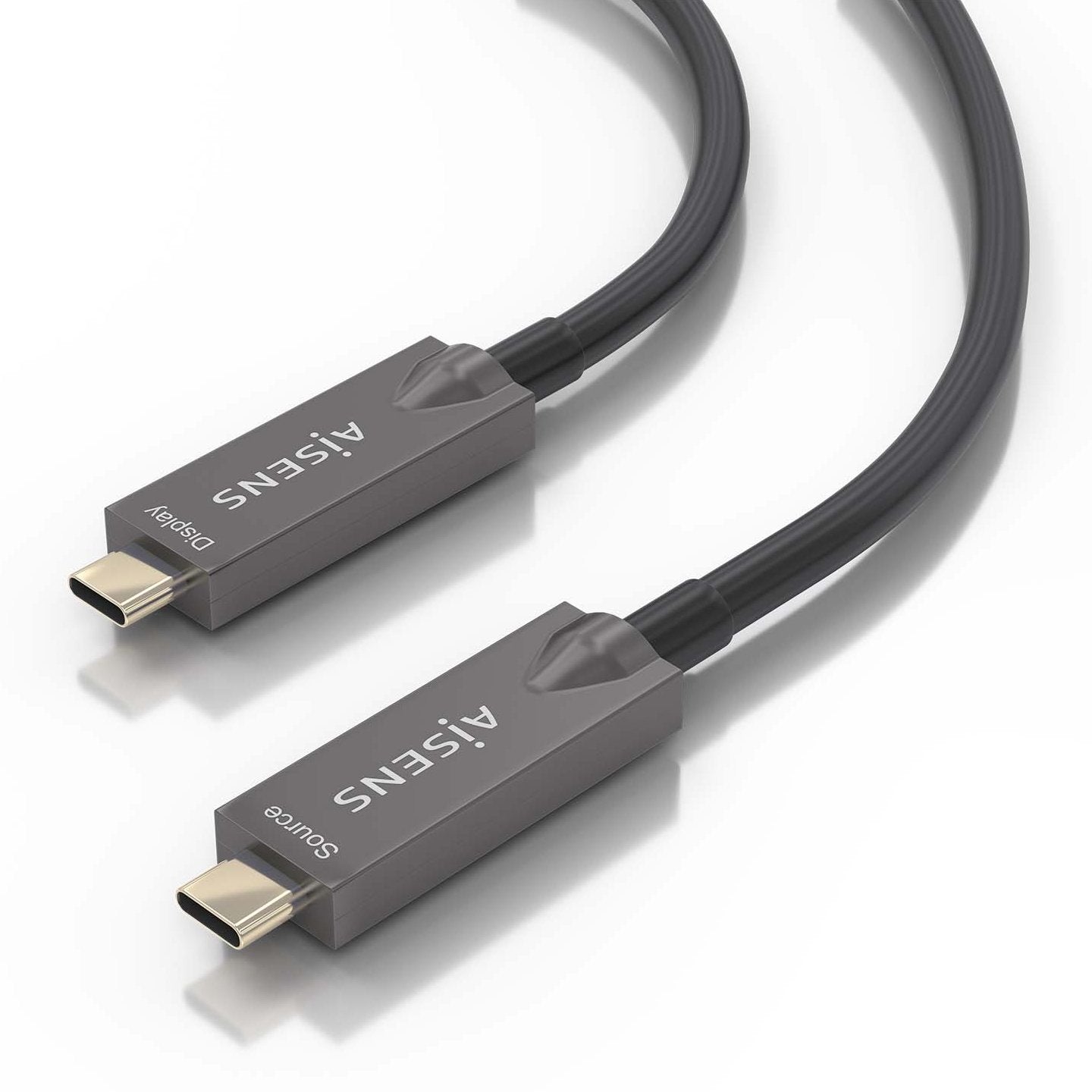 Cable Usb3.1 Aisens Gen2 10gbps Aoc 4k 3a 60w E-Mark Usb-C M/M 15m
