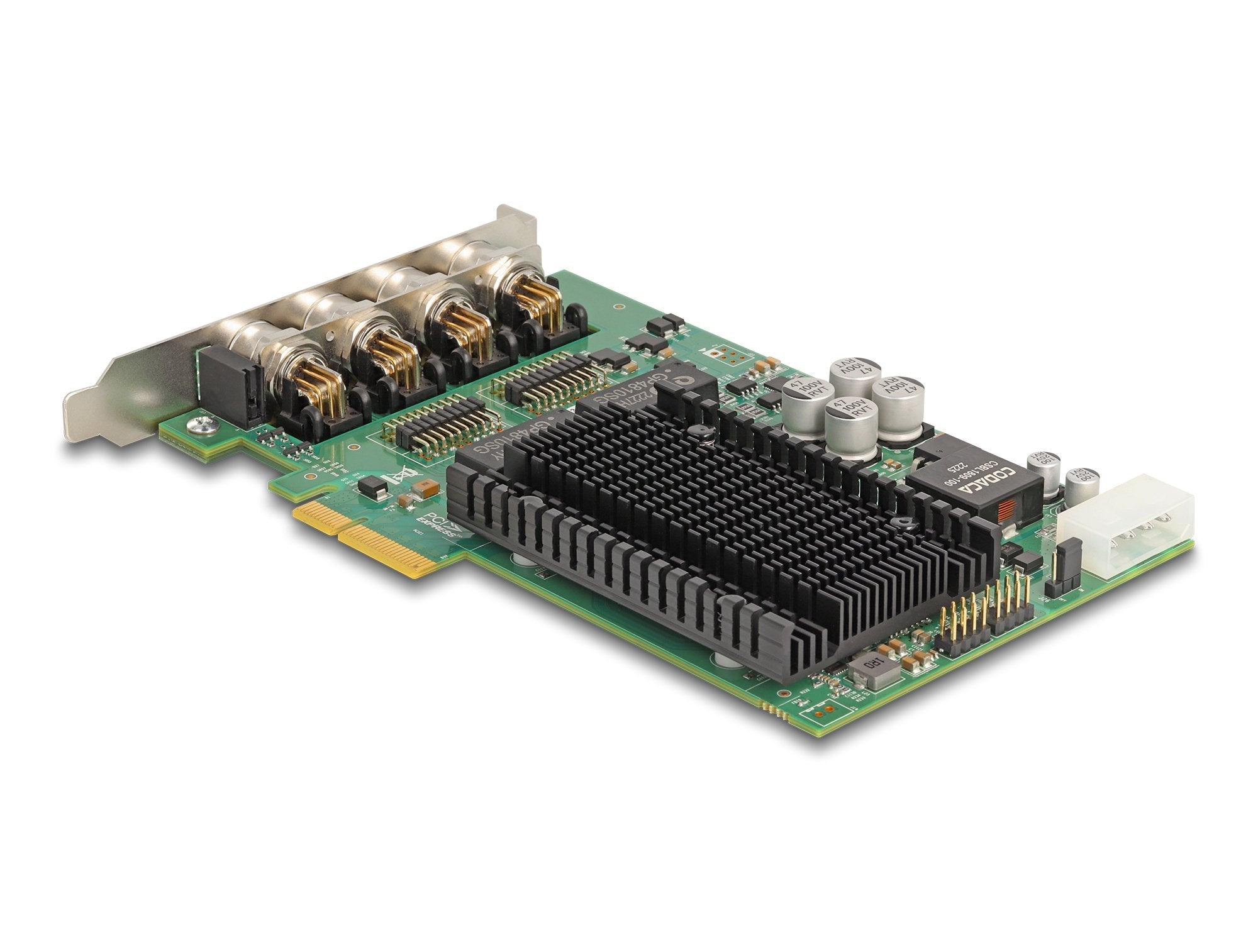 Delock Pci Express X4 Netzwerkkarte Gigabit Lan 4 X M12 Mit Poe+ I350