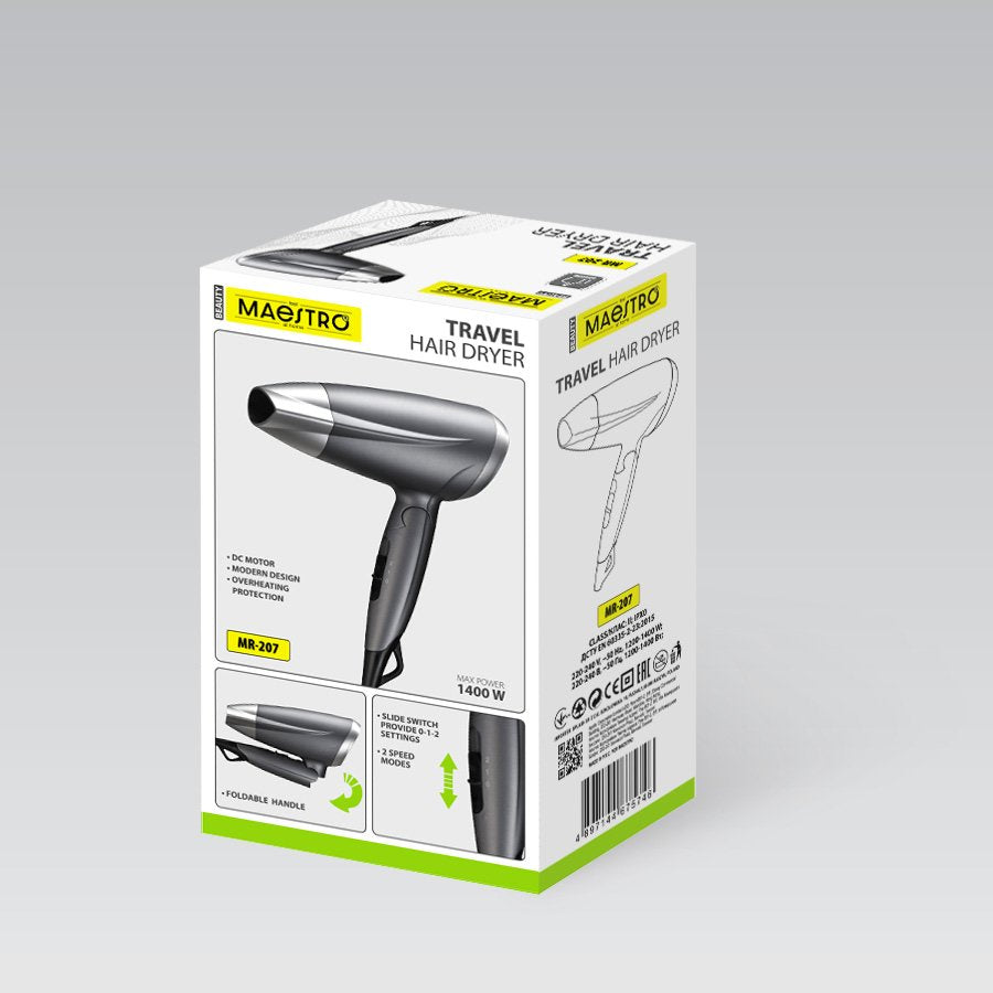 EAN 4820177146228 - Maestro MR-207 secador 1400 W Gris imagen 6