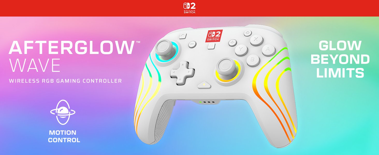 Turtle Beach Afterglow Blanco Mando De Juego Rgb Inalámbrico Para Nintendo Switch 2