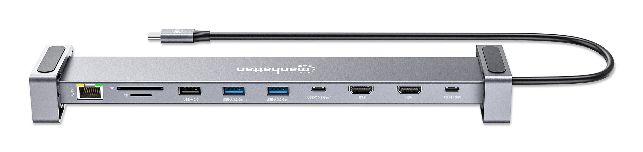 Dockin Manhattan 10-In-1 4k Usb-C Pd Gmation 2xhdmi