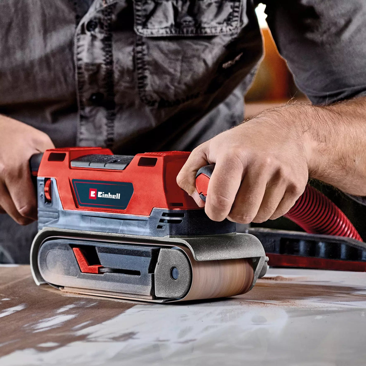EAN 4006825668407 - Einhell TE-BS 850 E Lijadora de banda 400 RPM Gris, Rojo 850 W imagen 6