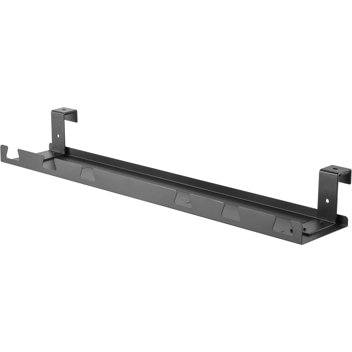 Inline Cable Guía/Estante Para Montaje Debajo De La Mesa, Negro