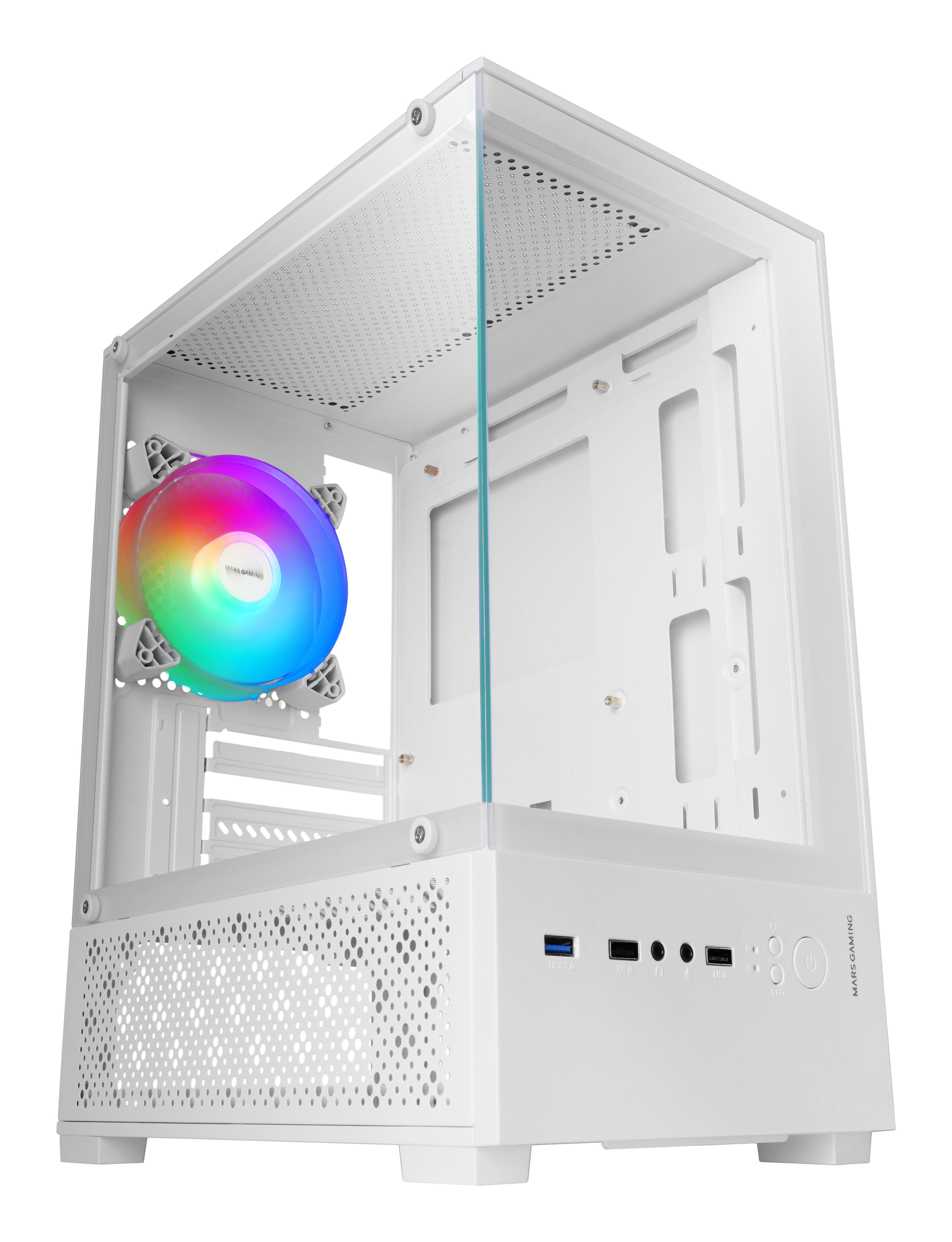 Caja Gaming Minitorre Mars Gaming Mc-Se2 Blanca