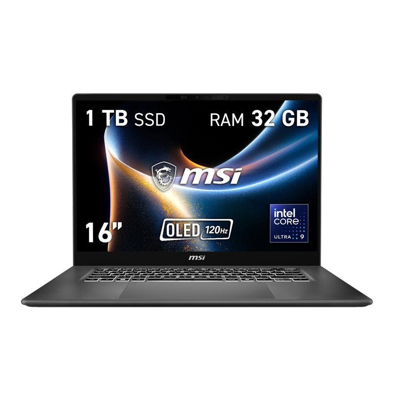 EAN 4711377414074 - MSI Prestige 16 AI+ C3MG-013ES Intel Core Ultra 9 386H Portátil 40,6 cm (16") 2.8K 32 GB LPDDR5x-SDRAM 1  imagen 1