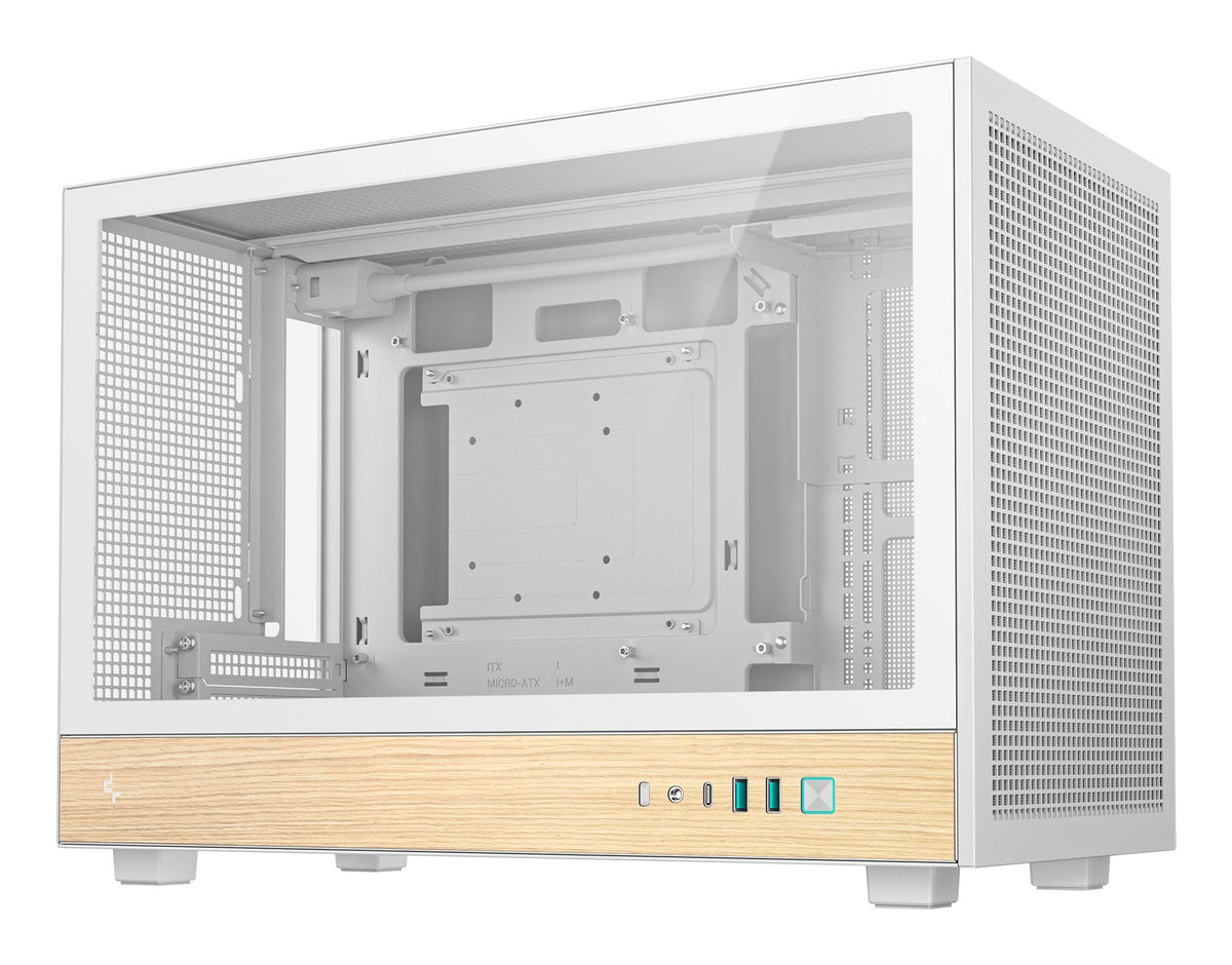 Caja Pc Micro-Atx Semitorre Deepcool Ch260woodwh Blanca Y Madera R-Ch260-Whnwm0-G-1